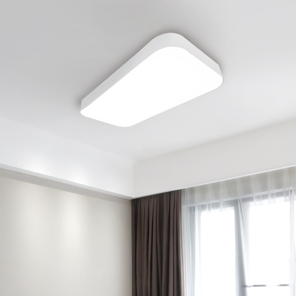 클리어 직사각 LED 60W 거실등 방등 안방조명 플리커프리 