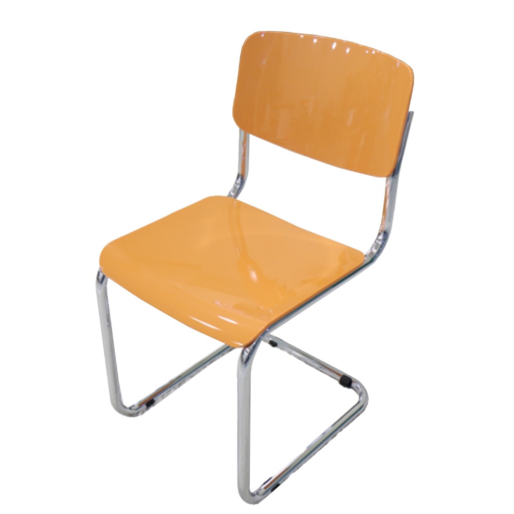 라테노 철재 체어 [오렌지] 플라스틱 도금 의자 