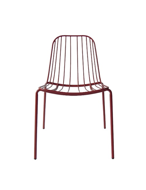 피보 사이드 체어 [레드] 철재 의자 