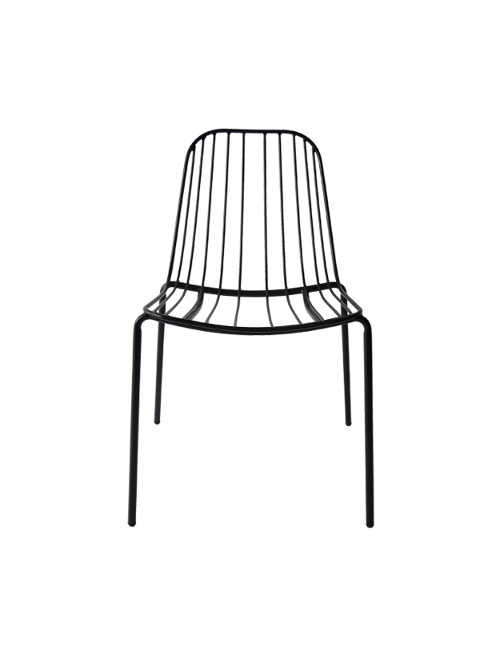 피보 사이드 체어 [블랙] 철재 의자 