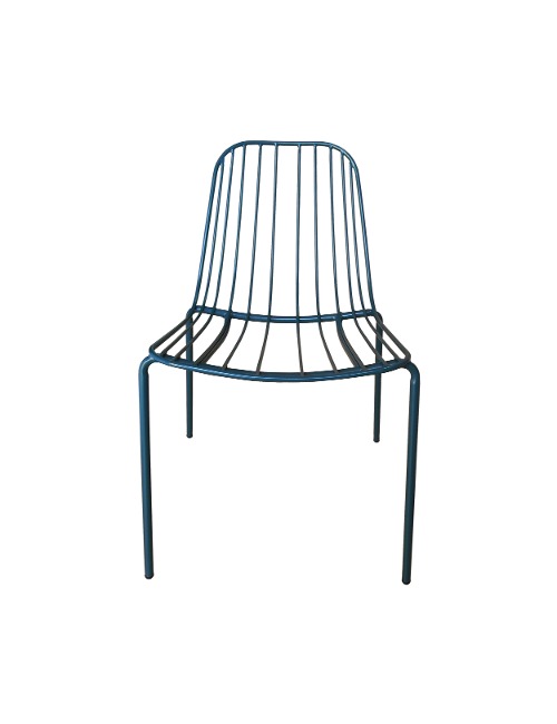 피보 사이드 체어 [블루] 철재 의자 