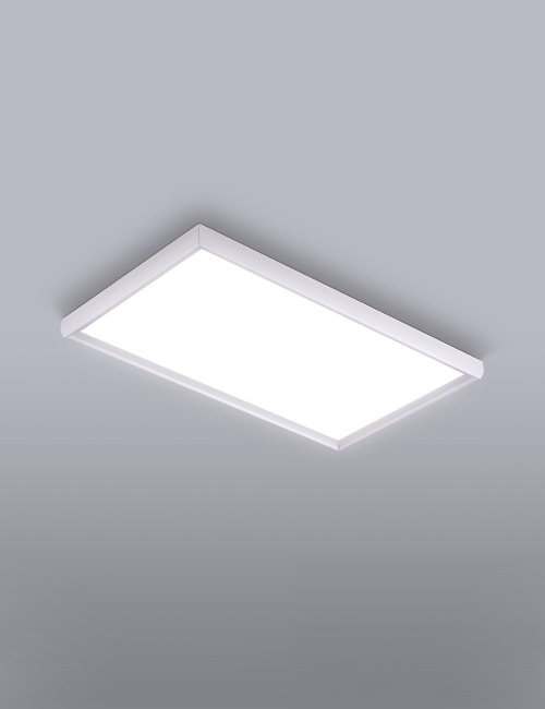 엔즈 LED 방등 50W (720*420) 방조명 플리커프리 삼성칩 리모컨 삼색변환 